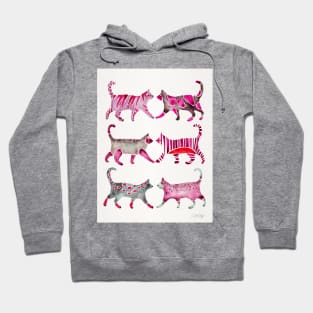 Magenta Cat Collection Hoodie